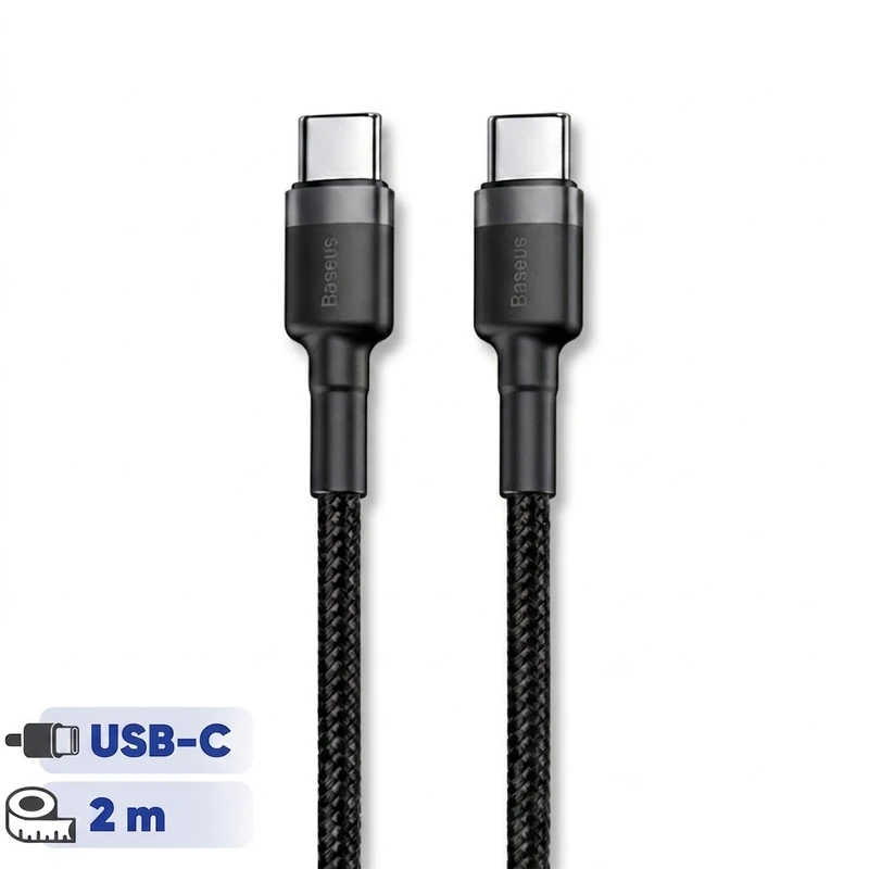 کابل USB-C باسئوس مدل CATKLF-HG1 طول 2 متر