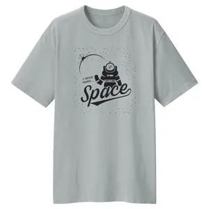 تی شرت لانگ زنانه مدل فضانورد کد LL177 رنگ طوسی