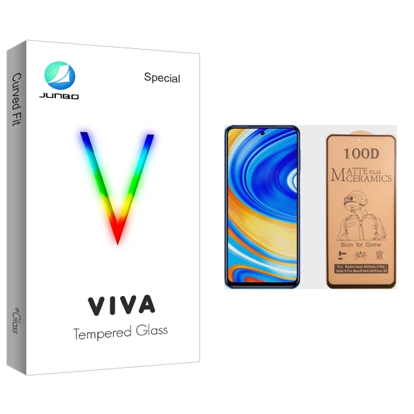 برای محافظ صفحه نمایش سرامیکی جانبو مدل Viva Glass مناسب گوشی موبایل شیائومی Redmi Note 9 Pro Max