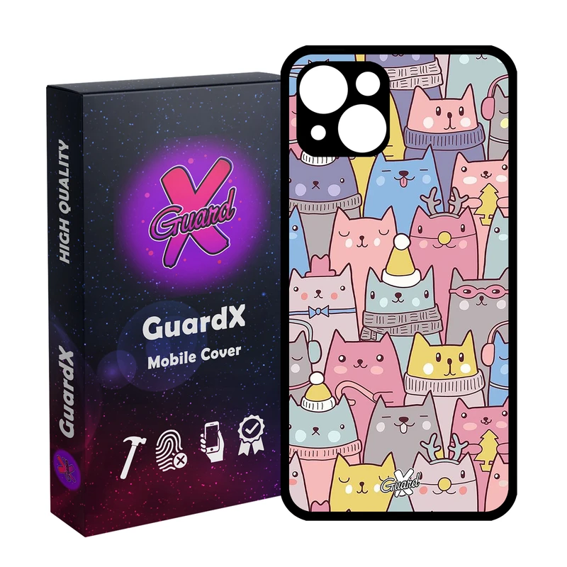کاور گارد ایکس طرح Cat مدل Glass10074 مناسب برای گوشی موبایل اپل iPhone 13