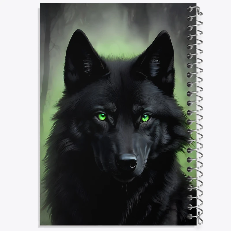 دفتر ژورنال نویسی 50 برگ خندالو مدل نقطه ای طرح گرگ کد F5312