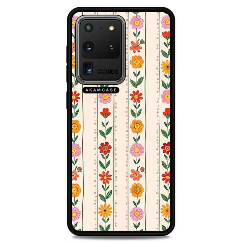 کاور آکام مدل AMC-WSGS20U-FLOWERS-30 مناسب برای گوشی موبایل سامسونگ Galaxy S20 Ultra