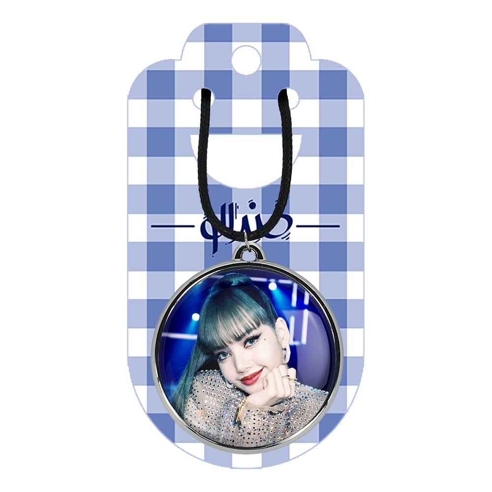 گردنبند خندالو مدل لیسا بلک پینک کد 1425914257