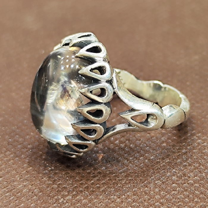 انگشتر نقره مردانه مدل سنگ در نجف کد 2311