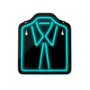 چراغ دیواری نئون دیزاین طرح Men-Clothes-BL_TBL