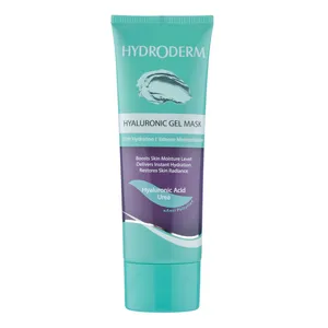 ماسک آبرسان و مرطوب‌کننده صورت و بدن هیدرودرم مدل Hyaluronic حجم 100 میلی‌لیتر مناسب پوست معمولی با ترکیبات هیالورونیک اسید و خاصیت درخشان‌کنندگی