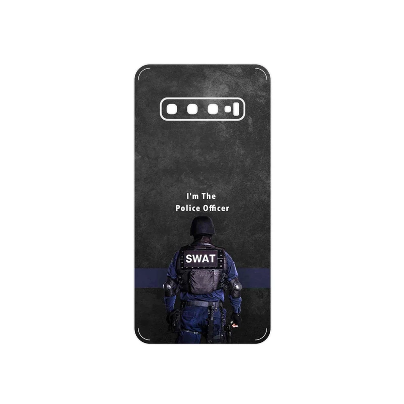 برچسب پوششی ماهوت مدل Police Officer مناسب برای گوشی موبایل سامسونگ Galaxy S10