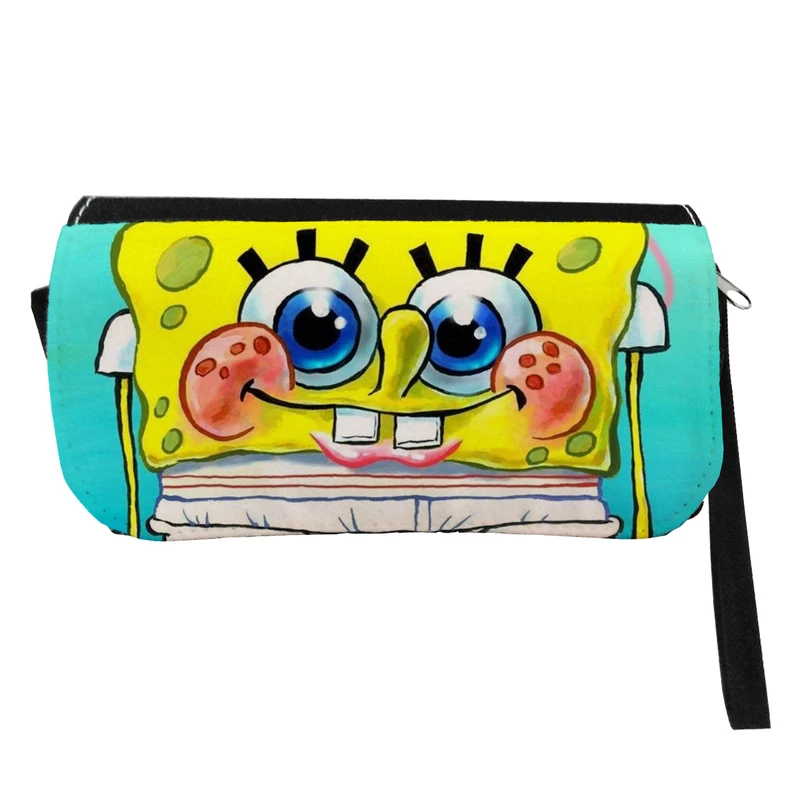  جامدادی طرح باب اسفنجی مدل دو زیپ کد 03