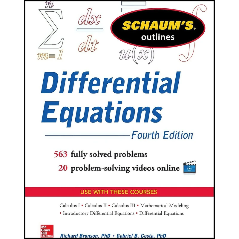 کتاب Differential Equations  اثر جمعي از نويسندگان انتشارات McGraw-Hill Education