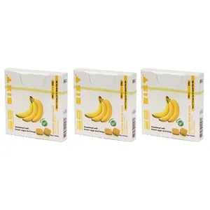 آدامس سقز بیست با طعم موز شیرین شده با شکر قهوه ای - 50 گرم بسته 3 عددی