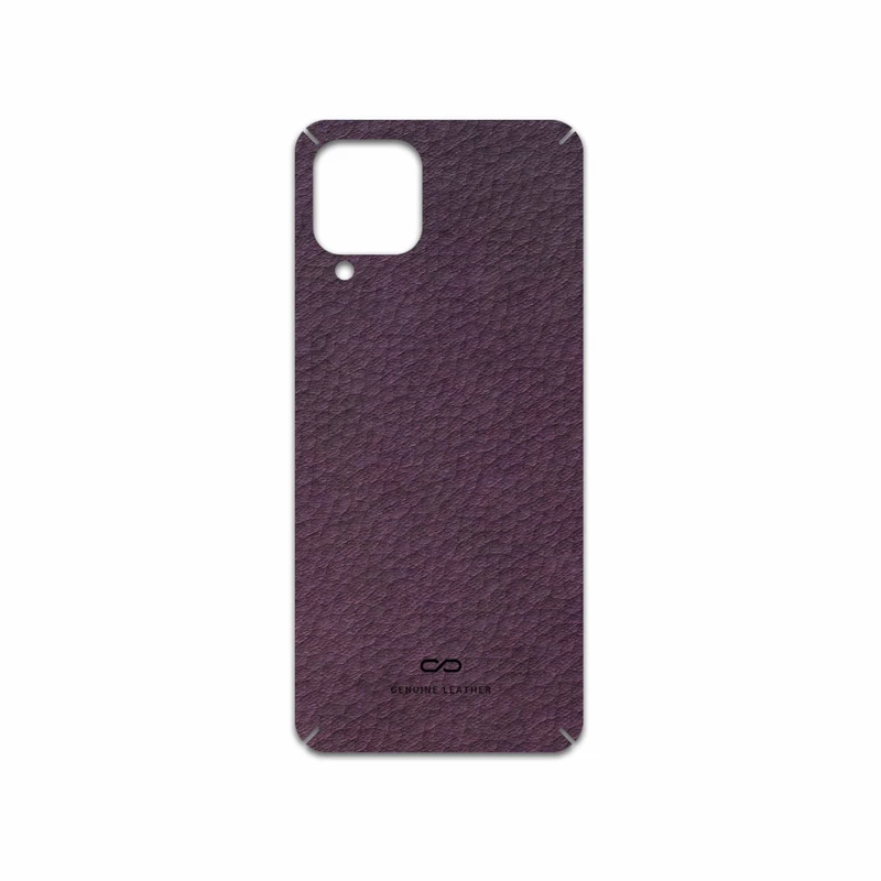 برچسب پوششی ماهوت مدل Purple-Leather مناسب برای گوشی موبایل سامسونگ Galaxy A22 4G