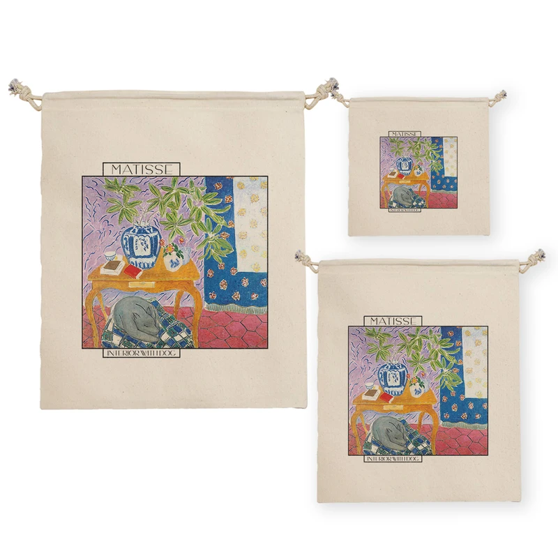 نظم دهنده ترمه طراحان ایده مدل نمای داخلی با سگ از ماتیس کد art0612 مجموعه سه عددی