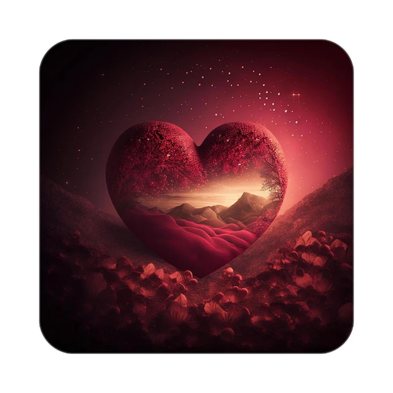 زیر لیوانی کاکتی مدل عاشقانه کد mp10384