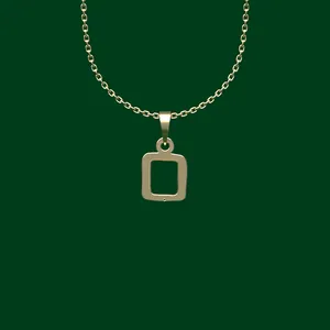 گردنبند طلا 18 عیار زنانه مدوپد مدل هندسی کد FF2-1-1140