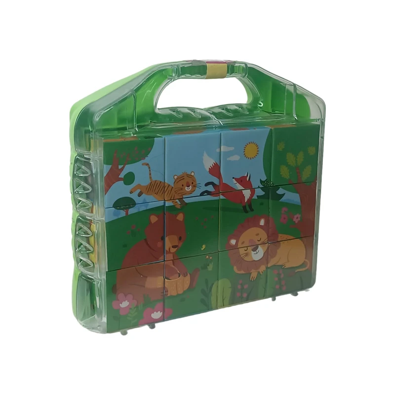 بازی آموزشی مدل مکعب های تصویری آشنایی با جانوران