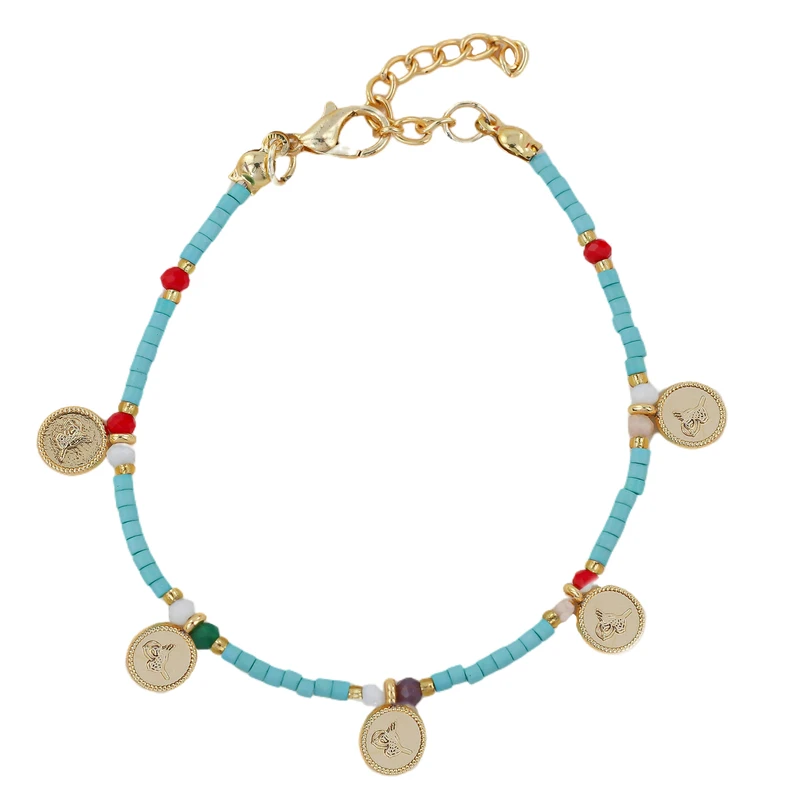 دستبند مهره ای زنانه زودیکا مدل منجوقی کد AAD652