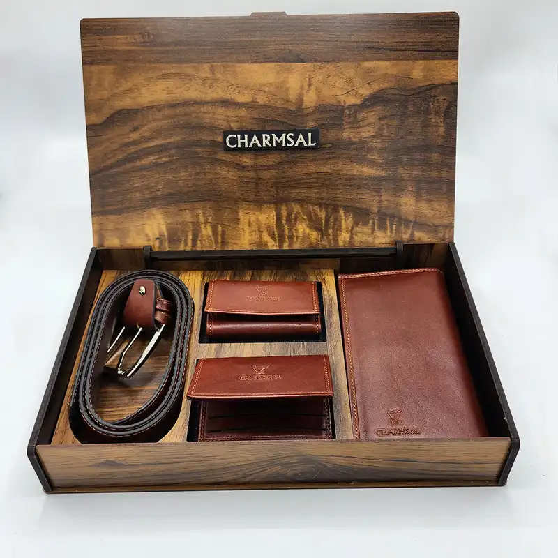 ست هدیه مردانه چرمسال مدل AY215