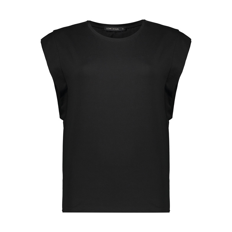 تی شرت زنانه ال سی وایکیکی مدل S251166Z8-CVL-NEWBLACK