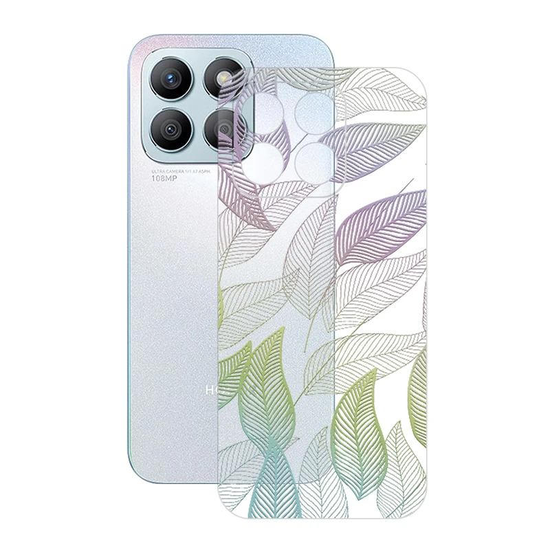 برچسب پوششی ریمکس مدل Clea طرح برگ مناسب برای گوشی موبایل آنر X8b