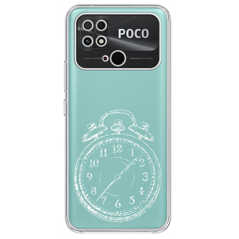 کاور مگافون طرح ساعت مدل C64-W مناسب برای گوشی موبایل شیائومی Poco C40