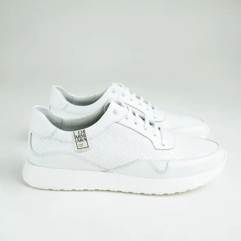 کفش روزمره مردانه چرم آرا مدل Daniel-white