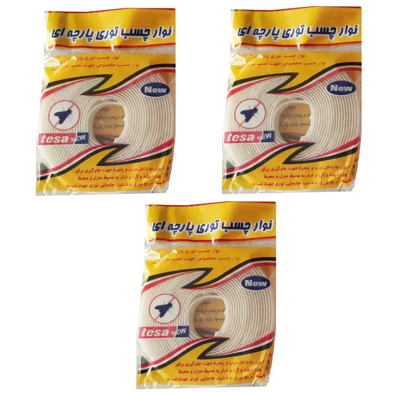 چسب توری تسا مدل Y  طول 3.5 متری بسته 3 عددی