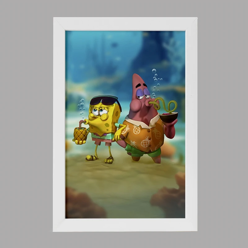 تابلو خندالو مدل باب اسفنجی و پاتریک کد F1267