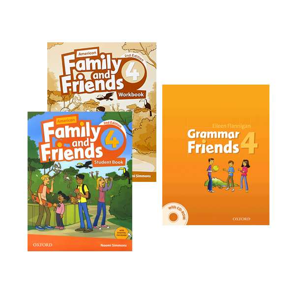کتاب Family and Friends 4 اثر Naomi Simmons انتشارات آکسفورد 3 جلدی کتاب Family and Friends 4 اثر Naomi Simmons انتشارات آکسفورد 3 جلدی