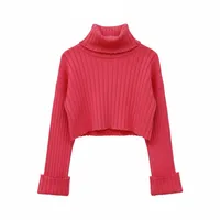 پلیور یقه ایستاده زنانه مدل بافت