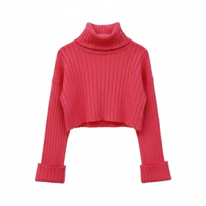 پلیور یقه ایستاده زنانه مدل بافت