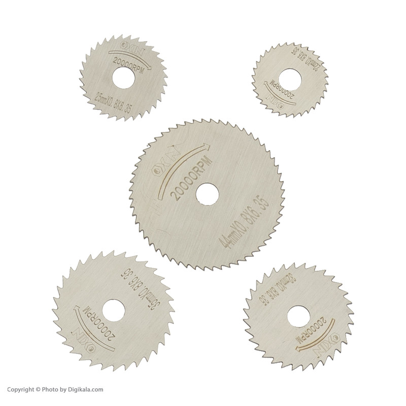 تیغ فرز انگشتی اکسین مدل OXN-2026S مجموعه 6 عددی
