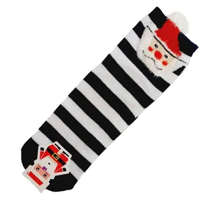 جوراب ساق بلند دخترانه مدل کریسمسی کد 05