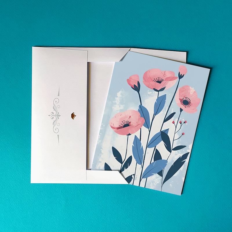 کارت پستال مدل سه بعدی کد CPB3 مجموعه دو عددی