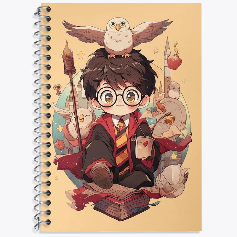 دفتر نت موسیقی 50 برگ خندالو طرح هری پاتر (Harry Potter) کد N2168