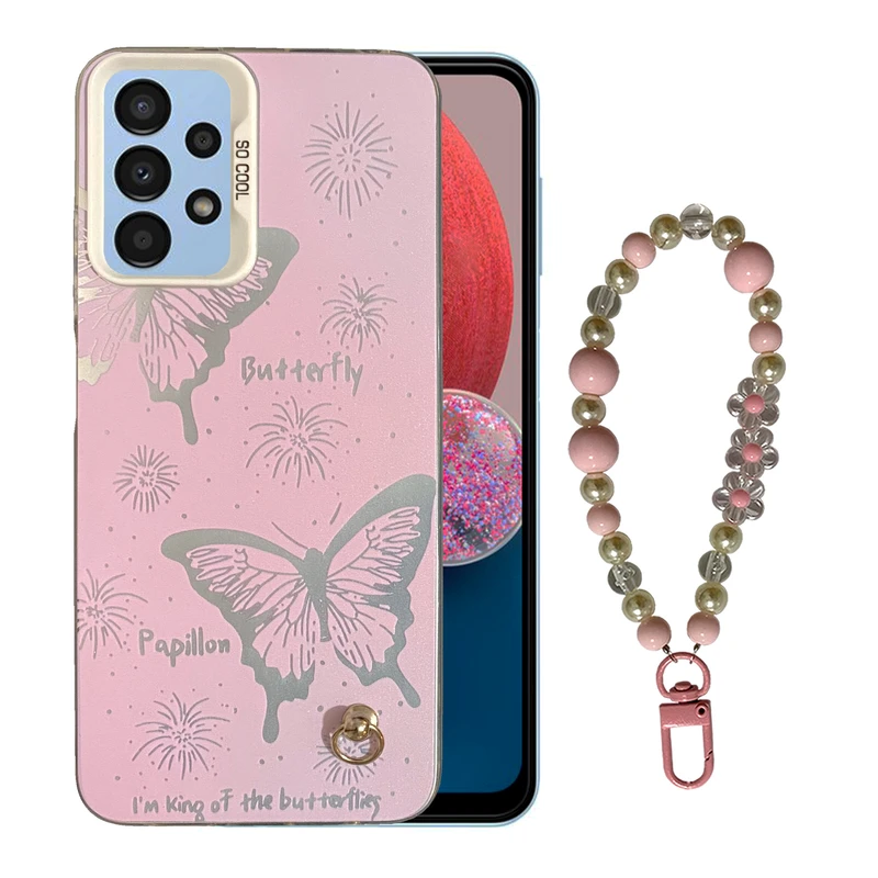 کاور مدل SO COOL طرح پروانه کد SC01 مناسب برای گوشی موبایل سامسونگ Galaxy A13 4G / A32 5G / M32 5G به همراه بند آویز