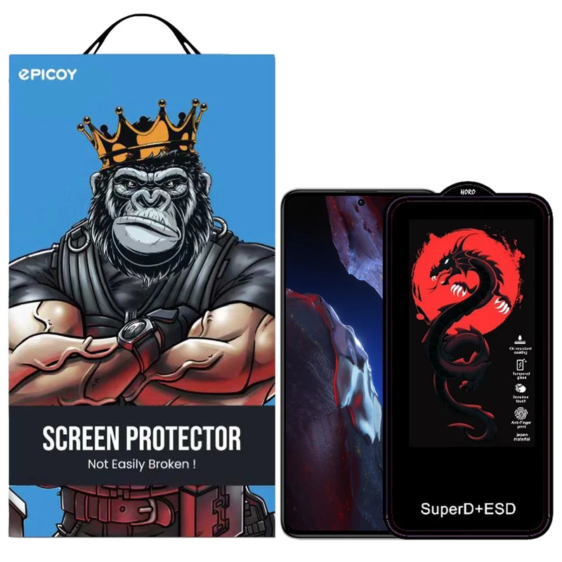 محافظ صفحه نمایش اپیکوی مدل Dragon ESD مناسب برای گوشی موبایل شیائومی Poco F5 Pro / F5 / F4 GT / F4 / F3 GT / F3 / F2 Pro