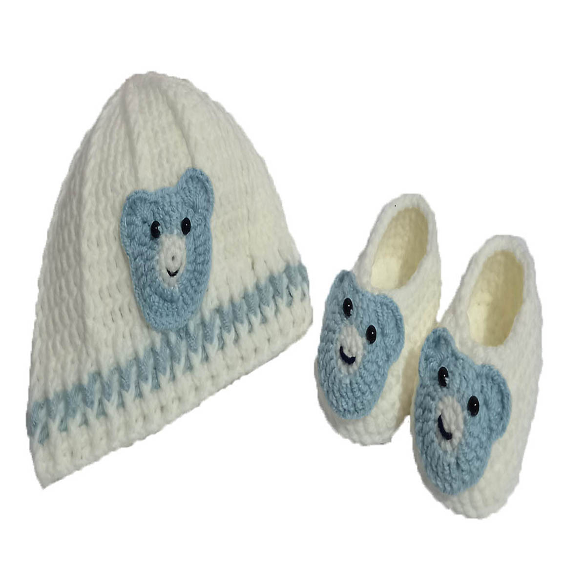 ست 2 تکه لباس بافتنی نوزادی مدل tedi_09