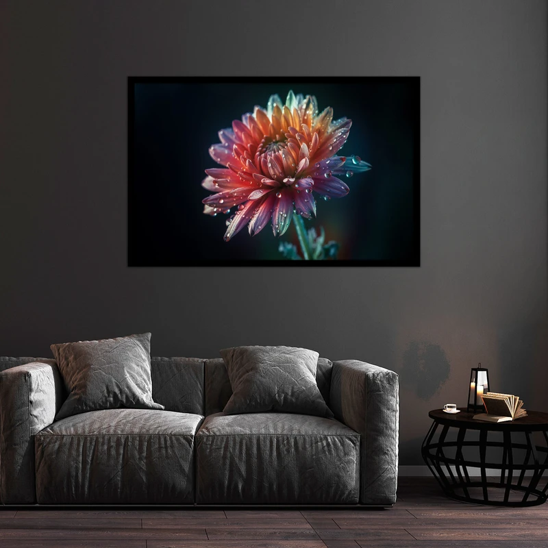 تابلو بکلیت طرح هنری مدرن گل مدل B-bu1147