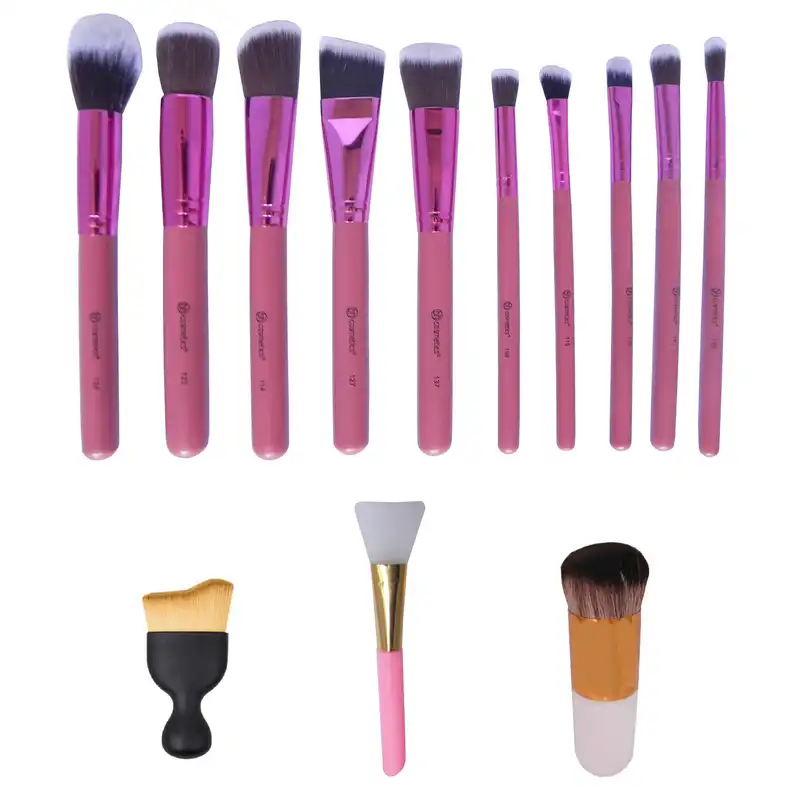 ست برس آرایشی کد 0054 بسته 12 عددی به همراه قلم ماسک مدل 01