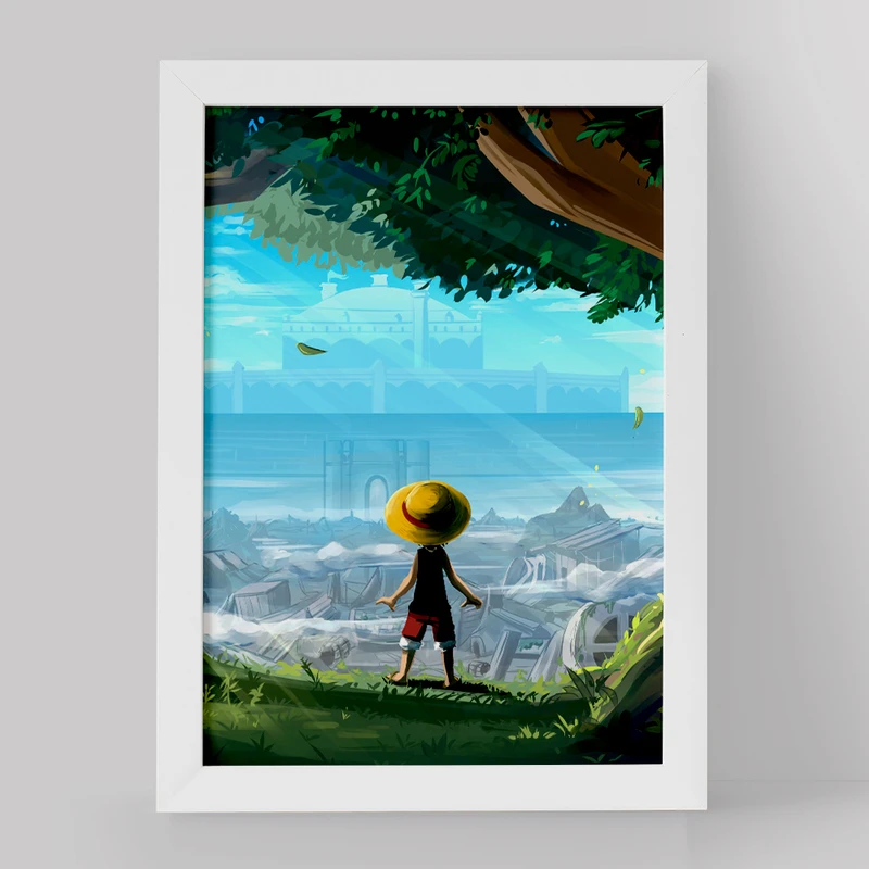 تابلو خندالو مدل لوفی انیمه وان پیس One Piece کد 17281