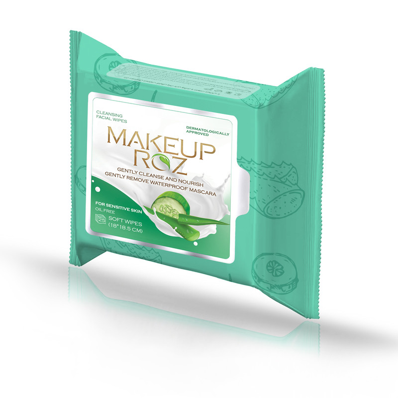 دستمال مرطوب میکاپ رز مدل میوه ای مجموعه 3 عددی