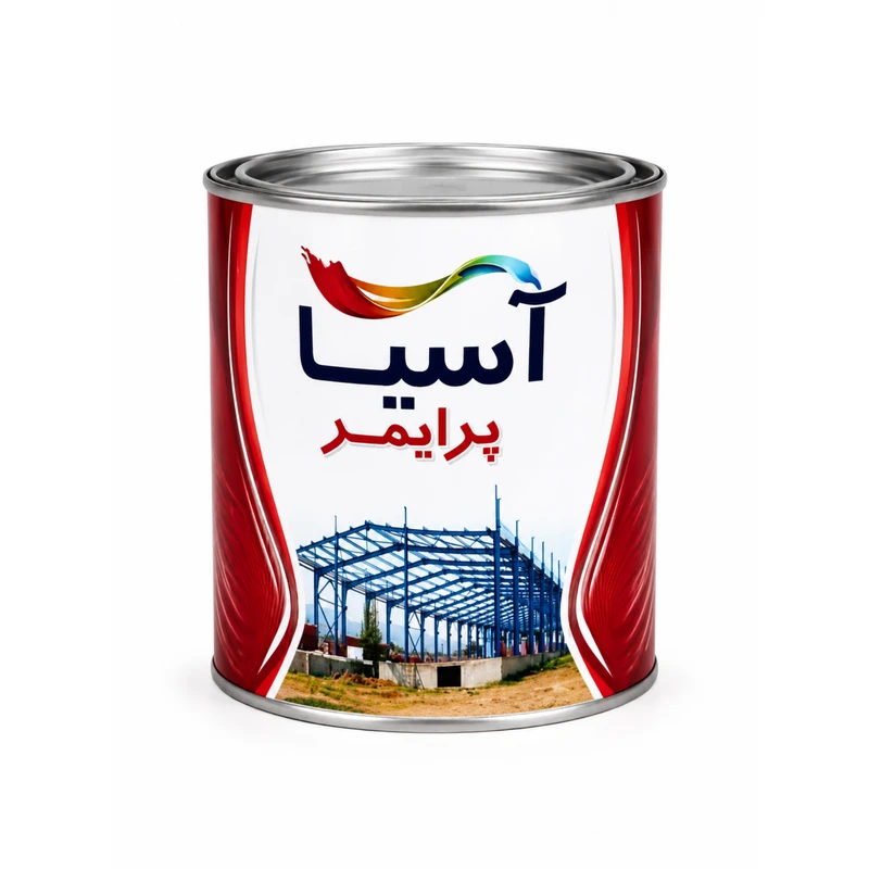 رنگ قرمز اخرایی ضد زنگ آسیا مدل پرایمر حجم 750 میلی لیتر 