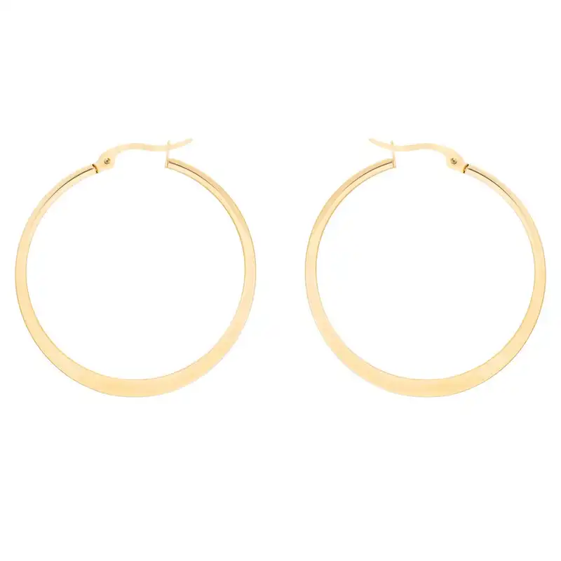 گوشواره زنانه مدل حلقه ای ساده استیل کد 164