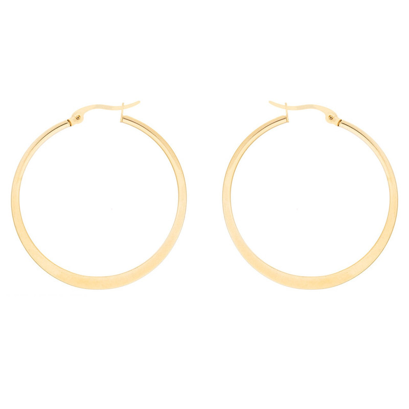 گوشواره زنانه مدل حلقه ای ساده استیل کد 164 گوشواره زنانه مدل حلقه ای ساده استیل کد 164