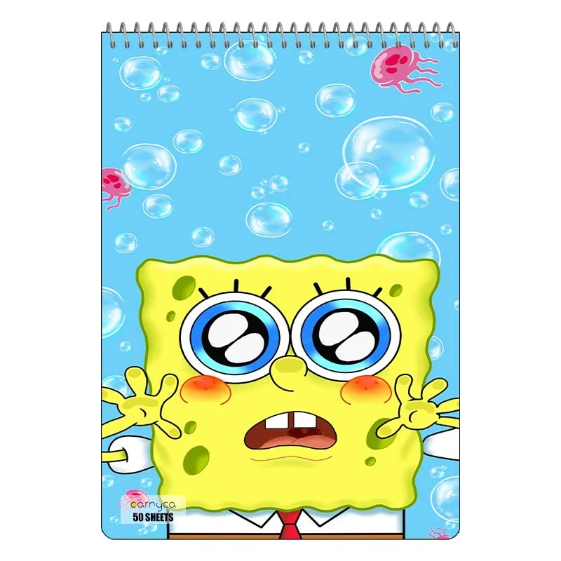 دفتر نقاشی 50 برگ سیمی کارنیکا طرح باب اسفنجی spong bob کد 94089
