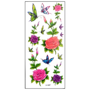 تتو موقت طرح گل کد x-1087