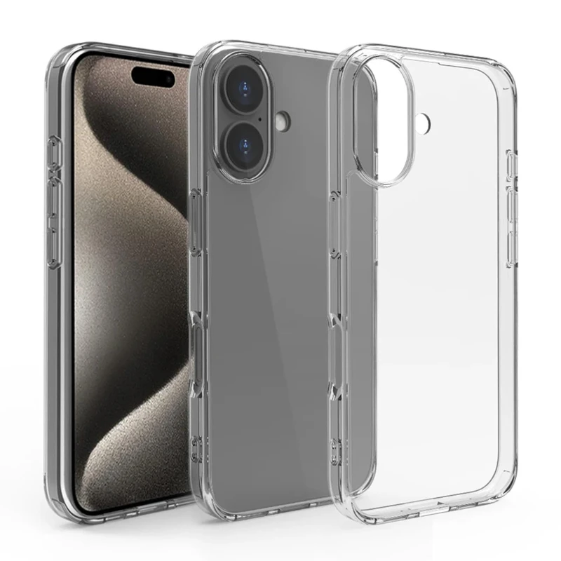 کاور مدل ژله ای شفاف مناسب برای گوشی موبایل اپل iPhone 16