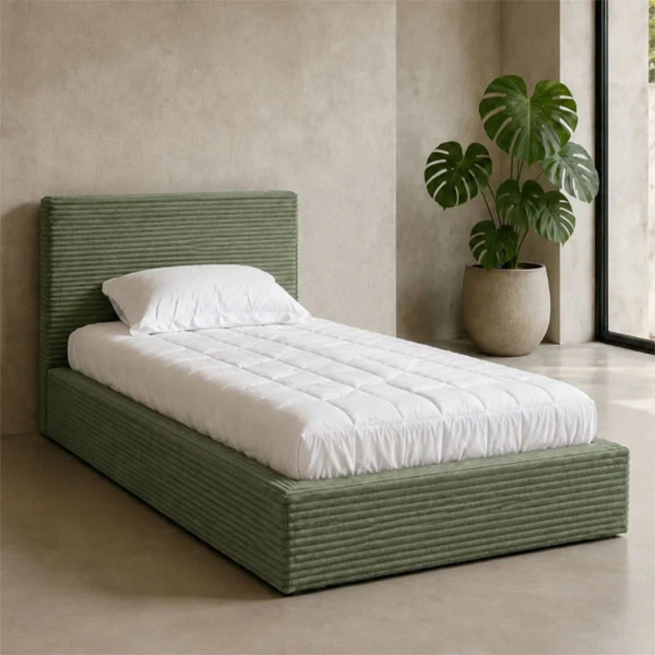 تخت‌خواب فلز یک نفره مدل مینیمال کد 90-716 سایز 110 * 220 سانتی‌متر