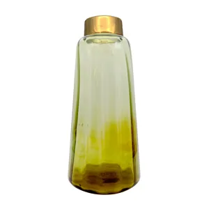گلدان شیشه‌ای مدل طوق دار کد BZ01