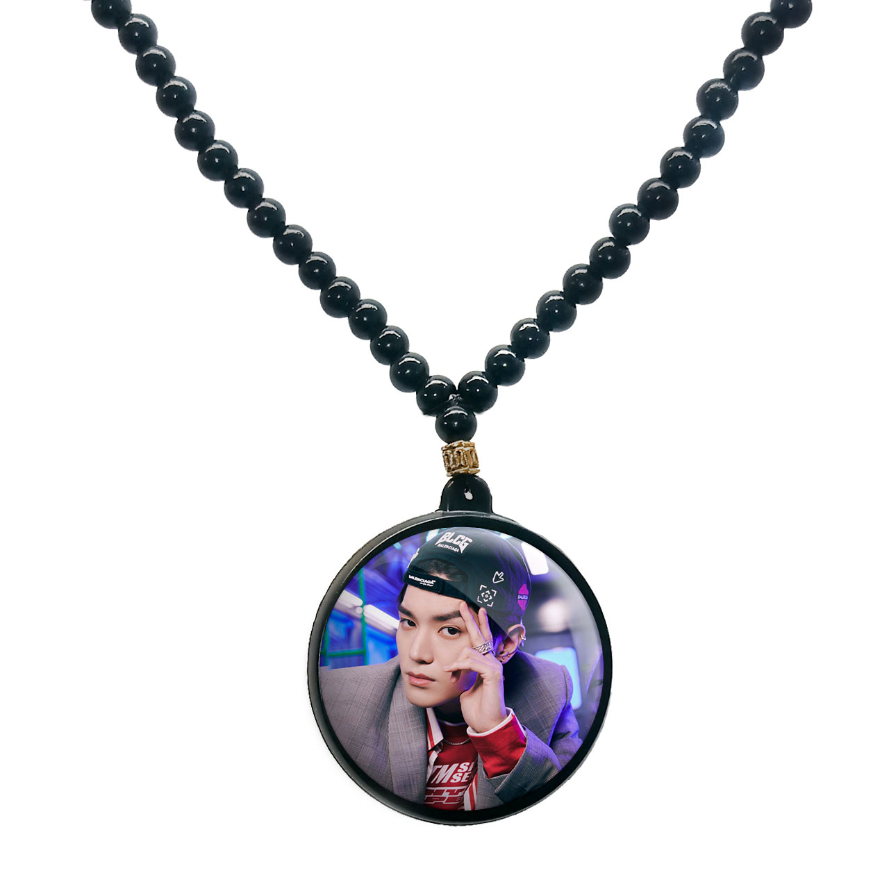 گردنبند پرمانه طرح GOT7 کد pmd.19138 مدل دو طرفه